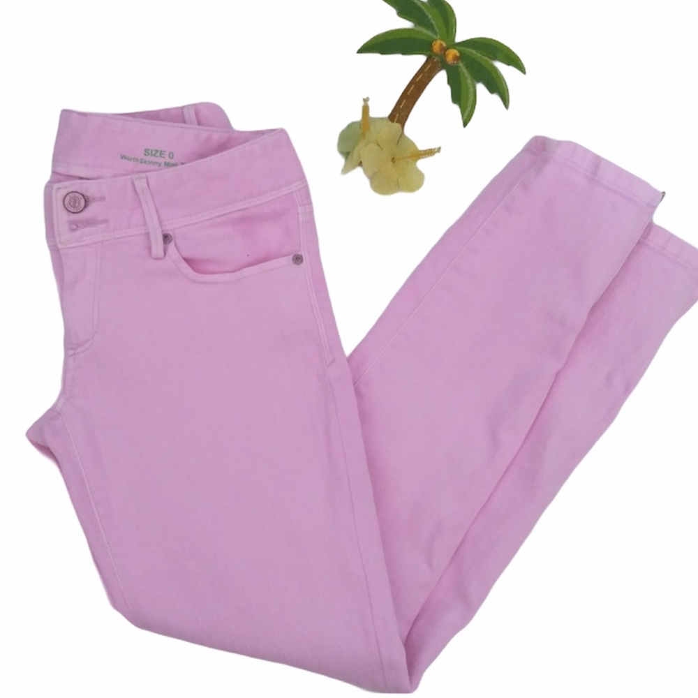 LILLY PULITZER pink Worth skinny jeans - Picture 2 of 5
